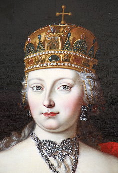 Maria Theresia mit der ungarischen Königskrone (Hofburg Innsbruck, BHÖ, Foto: A. Prock)
