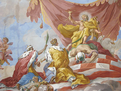 Apotheose (Verherrlichung) Kaiser Karls VI. als Türkensieger (Bartolomeo Altomonte)