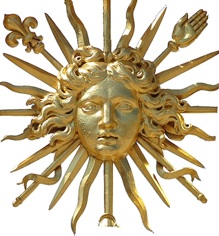 Schloss Versailles - Sonne als Symbol von König Ludwig XVI. (Foto: A. Prock)
