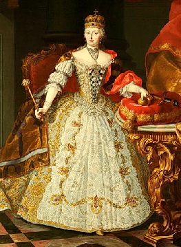 Maria Theresia im ungarischen Krönungsornat (Hofburg Innsbruck, BHÖ/Foto: Bunge)